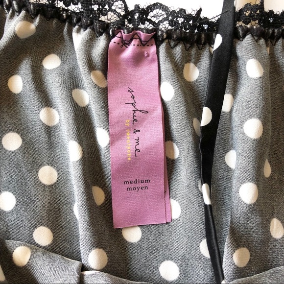 Sophie and Me Lace Trim Polka Dot Romper - Picture 2 of 4